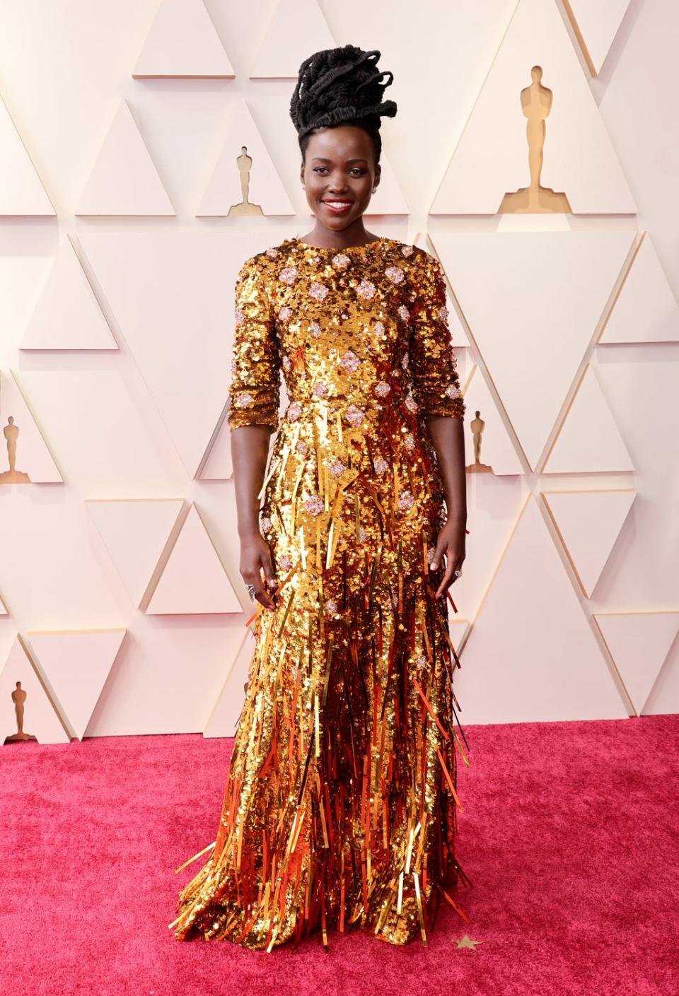 Lupita Nyong’o in Prada (Getty Images)