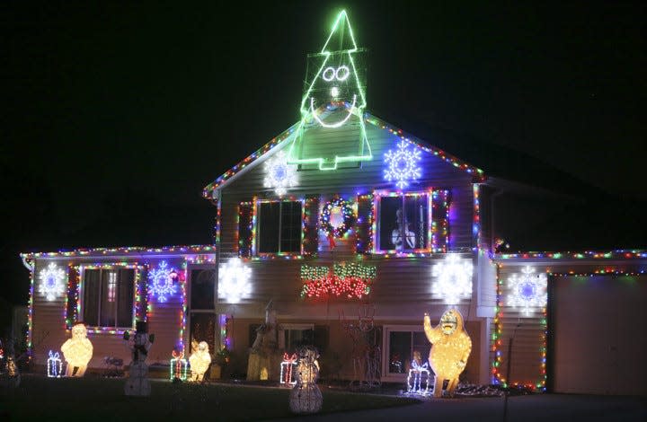 Holidays on Wildflower at 4781 Wildflower Drive in Green includes a light show set to music that visitors can hear on the radio at 93.5 FM. Donations taken for Akron Children's Hospital.