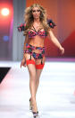 Abbey Clancey on the Lingerie London catwalk © Rex