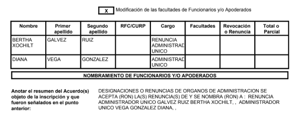 Renuncia de Xóchitl Gálvez como administradora única de OMEI Captura: RPC