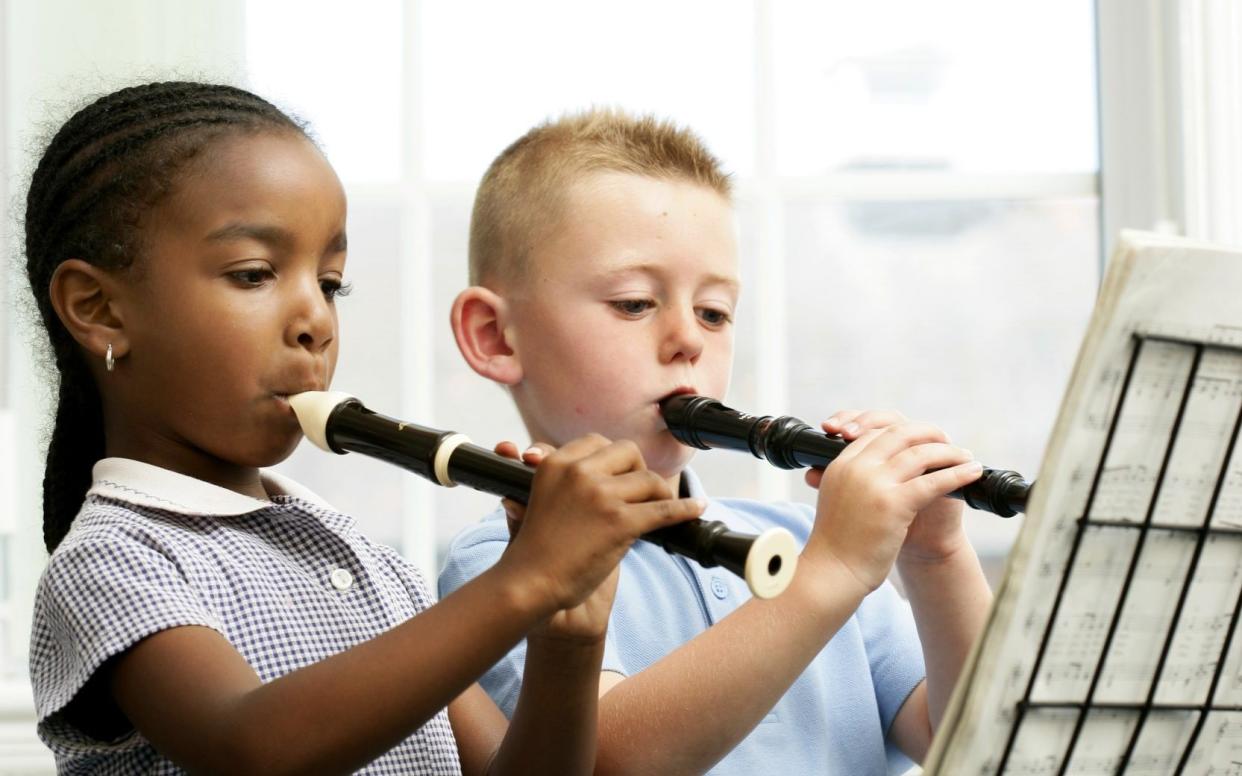 Out of puff?: Britain's schoolchildren are currently being encouraged to avoid the good old recorder - Getty