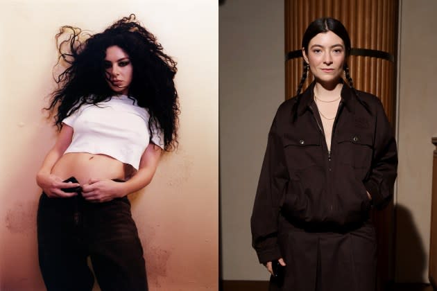 Charli XCX and Lorde  - Credit: Harley Weir; Victor Boyko/Getty Images