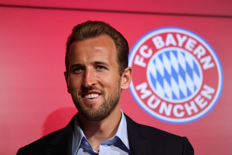 Foto de archivo de la presentación en el Bayern Munich de Harry Kane