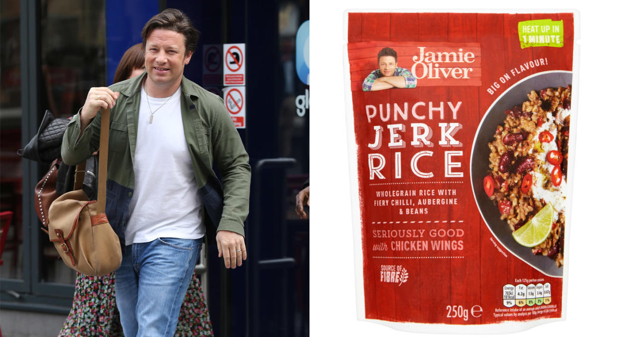 Jamie Oliver has come under fire for his latest food product. [Photo: Getty]
