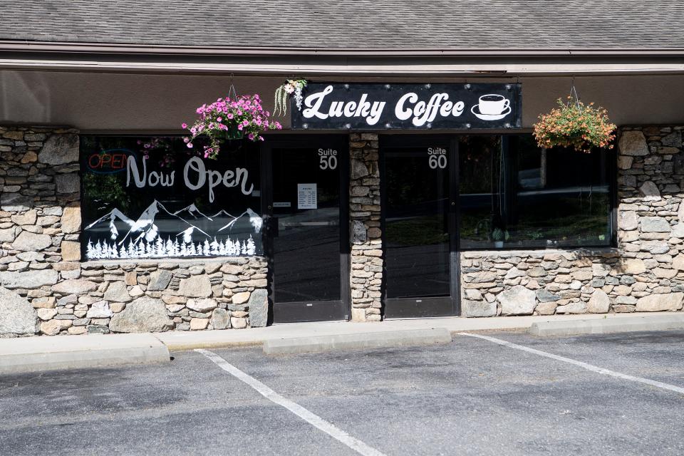 Scenes from Lucky Coffee in South Asheville May 10, 2022.