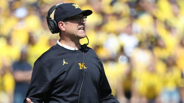 Michigan’s Jim Harbaugh criticizes Purdue’s locker room: “Looks like it’s from the 1920s”