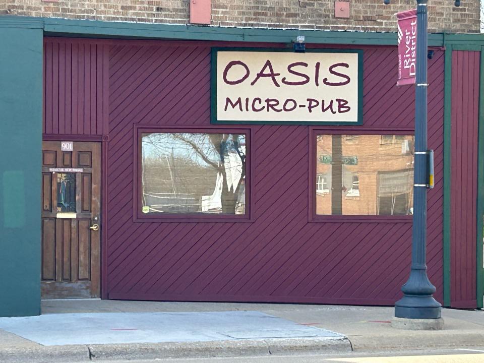 Oasis Micro-Pub, seen here Monday, April 15, 2024, at 901 E. State St. in Rockford, has been closed since the COVID-19 pandemic.