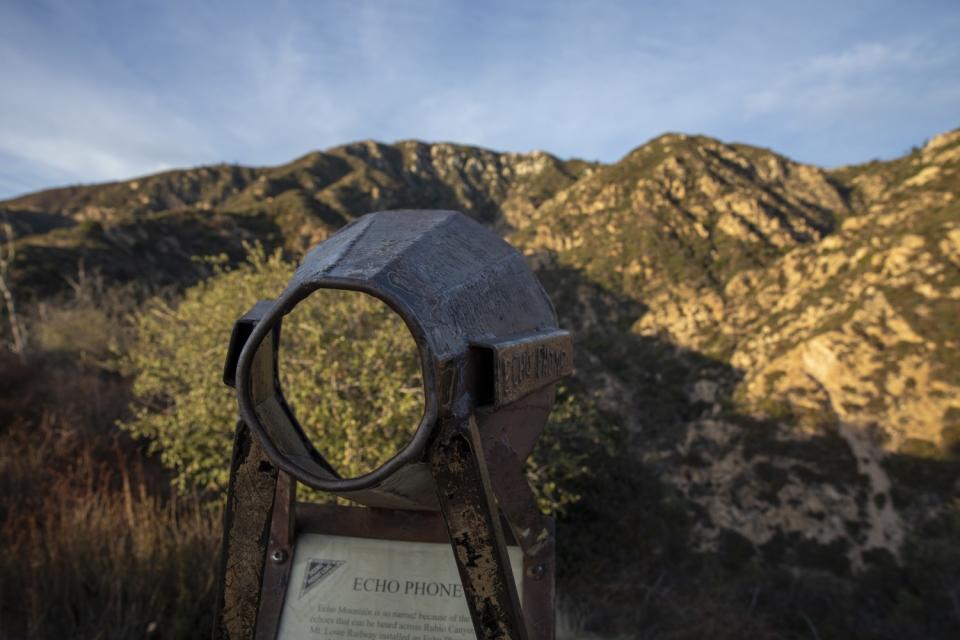 The Echo Phone on the Sam Merrill Trail to Echo Mountain.