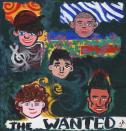 A very colourful collective self-portrait from British-Irish boy band The Wanted, signed by all the members.
