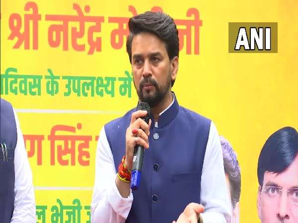 Union Information and Broadcasting Minister, Anurag Thakur (Photo/ANI)