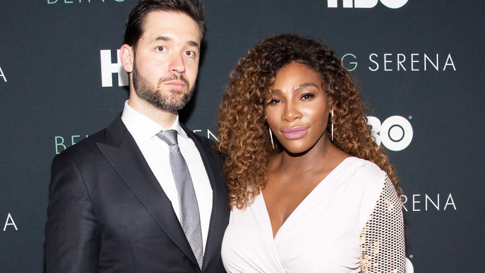 Serena Williams, pictured here with husband Alexis Ohanian in New York in 2018.