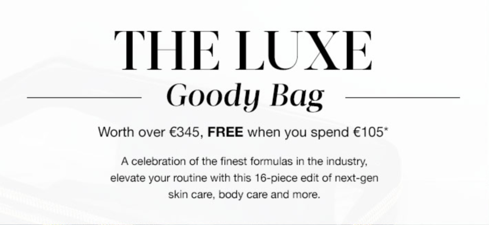 The Luxe Goody Bag Cult Beauty Banner