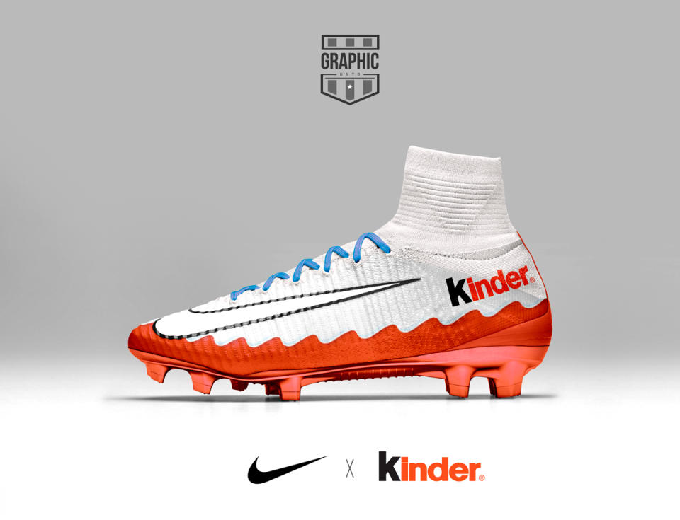 <p>Surprise! It’s a football boot sized kinder egg. Maybe… </p>