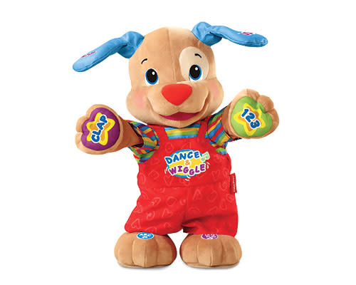 <b>Laugh & Learn - Dance & Play Puppy by Fisher Price</b><br><br>The Dance & Play Puppy comes to life with baby-friendly motions, lively songs, irresistible wiggles and plenty of interactive learning fun! Two modes of play help baby learn through songs, phrases, movement and games. Puppy guides baby through motions like clapping to foster language development and how to follow directions Suggested price $49.99, recommended age 9 months to 3 years.