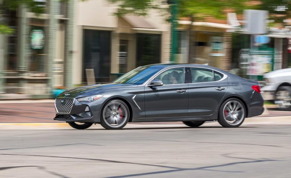 <p>What is the car's mission, and how well does it execute it? It's one of the most important questions we ask of a new vehicle. Genesis teed up <a rel="nofollow noopener" href="https://www.caranddriver.com/genesis/g70" target="_blank" data-ylk="slk:its all-new G70 sedan;elm:context_link;itc:0;sec:content-canvas" class="link ">its all-new G70 sedan</a> to compete head-on with <a rel="nofollow noopener" href="https://www.caranddriver.com/bmw/3-series" target="_blank" data-ylk="slk:BMW's 3-series;elm:context_link;itc:0;sec:content-canvas" class="link ">BMW's 3-series</a>, betting that loudly bogeying the German elephant in the entry-luxury space would confer legitimacy on its first true sports sedan.</p>