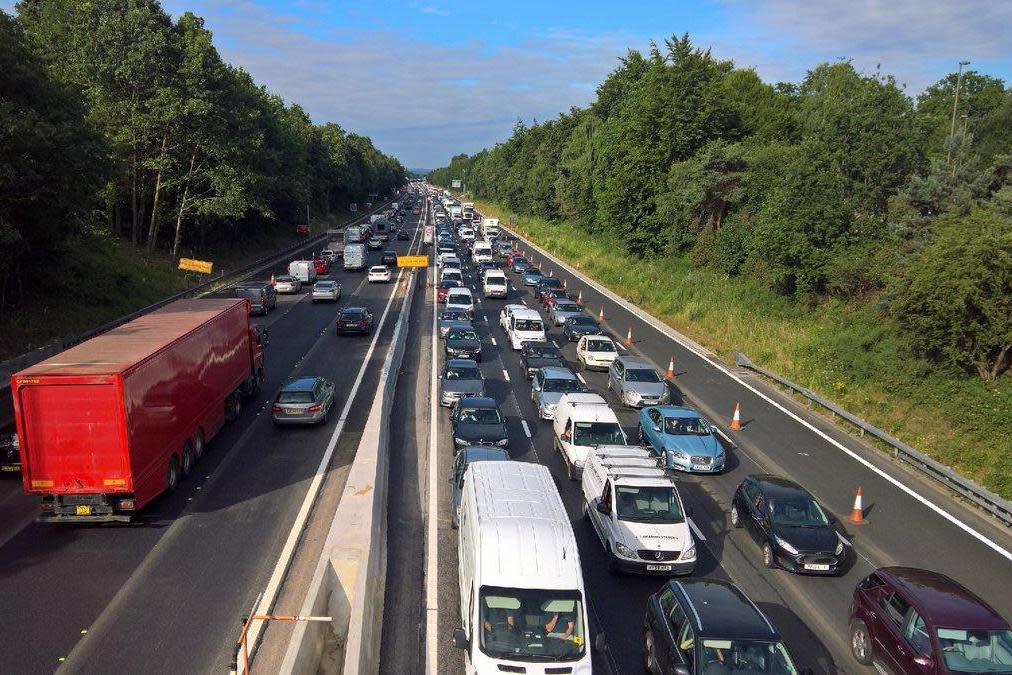 Queues: Huge tailbacks have been reported on the M3: Paul Appleyard