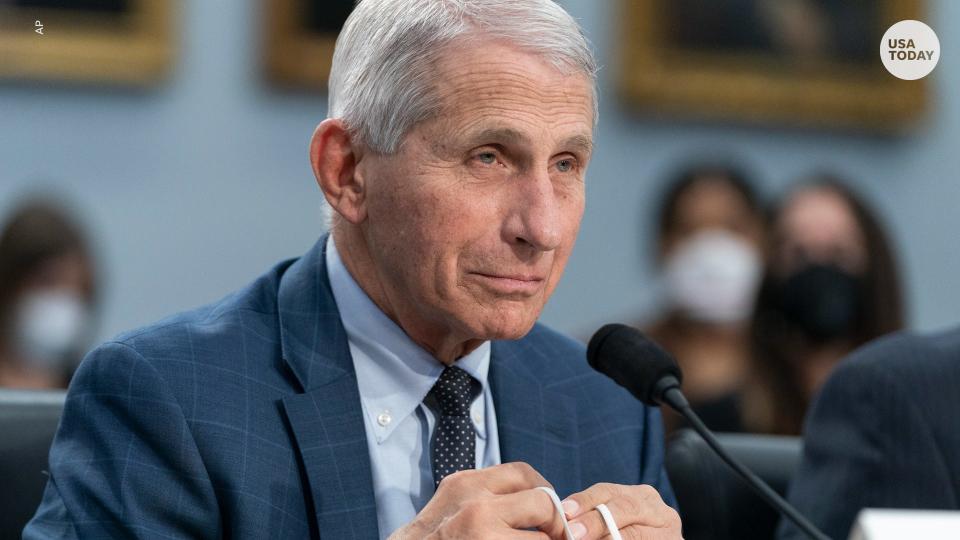 Dr. Anthony Fauci, director of the National Institute of Allergy and Infectious Diseases, testifies to a House Committee on Appropriations subcommittee on Labor, Health and Human Services, Education, and Related Agencies hearing, about the budget request for the National Institutes of Health, May 11, 2022, on Capitol Hill in Washington.