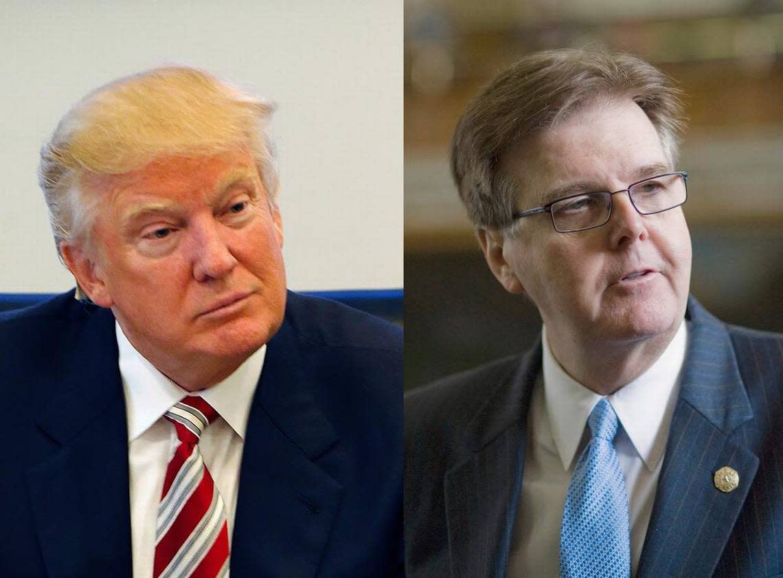 Lt. Gov. Dan Patrick is the state officeholder most closely tied to Donald Trump.