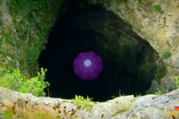 World's first underground hot air balloon ride in Croatia