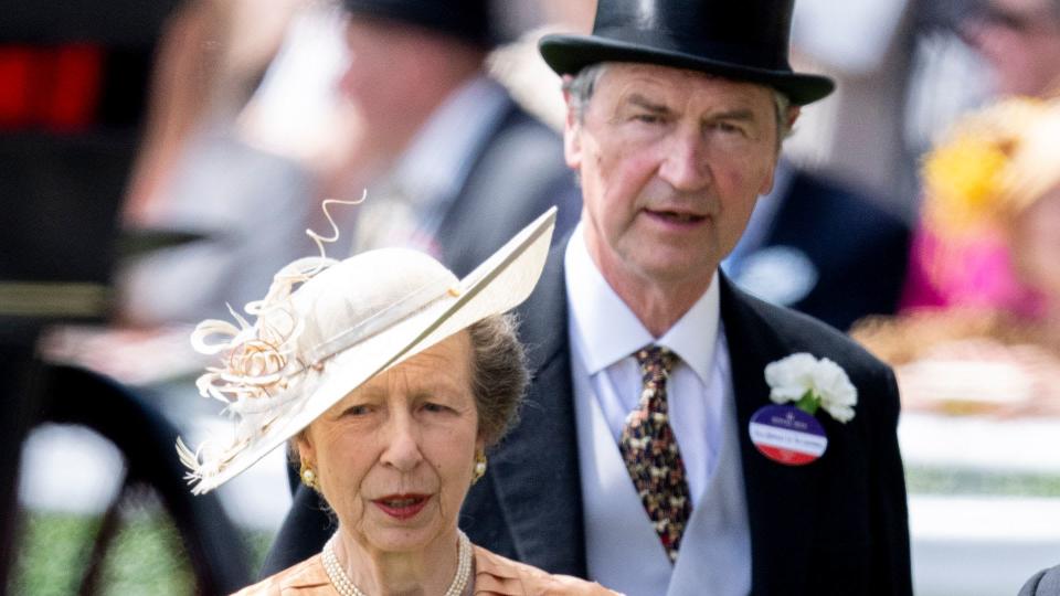 princess anne and sir tim at royal ascot 