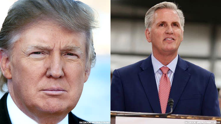 Donald Trump and Kevin McCarthy