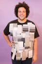 <p>Got a bunch of gray paint swatches? Got a plain T-shirt? Then it looks like you've got yourself a punny costume!<br></p>