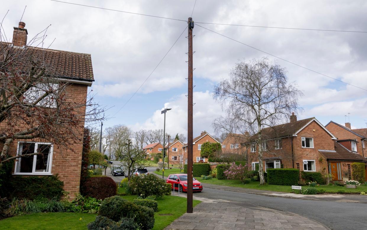 Residents of the Bournville area of Birmingham fighting against the installation of broadband wires mounted on poles