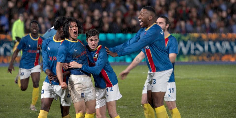 AFC Richmond celebrating during a game