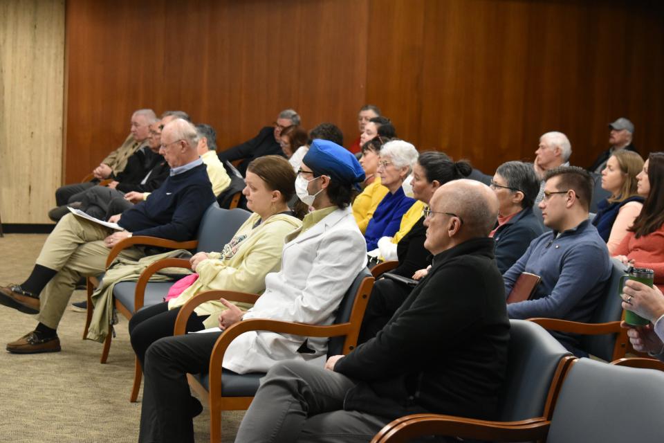 More than two dozen people spoke during public comment at Thursday's South Bend Redevelopment Commission meeting, with residents split more or less evenly between support and opposition for the proposed site of the low-barrier homeless shelter.