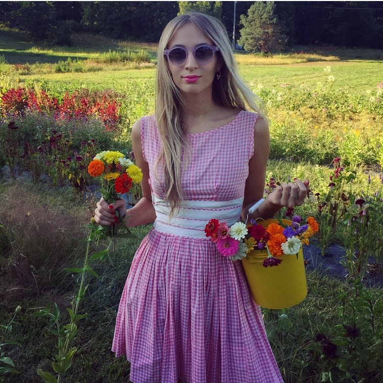 Harley Viera Newton, British model and DJ “Skipping winter straight to #SpringPink @BobbiBrown #LuxeLip” — @harleyvnewton