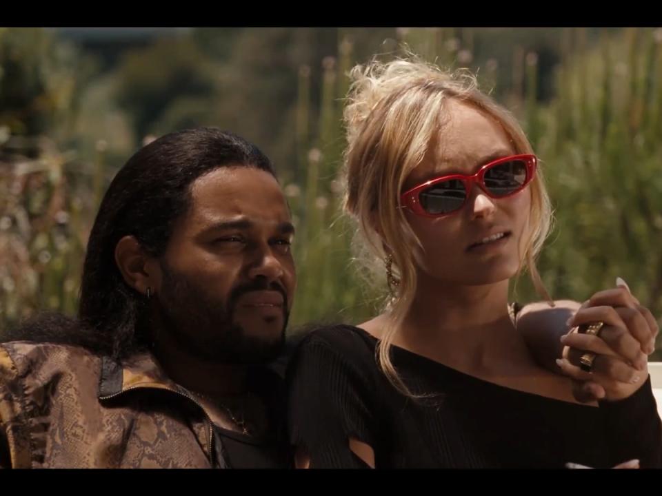 The Weeknd and Lily-Rose Depp in HBO's "The Idol."