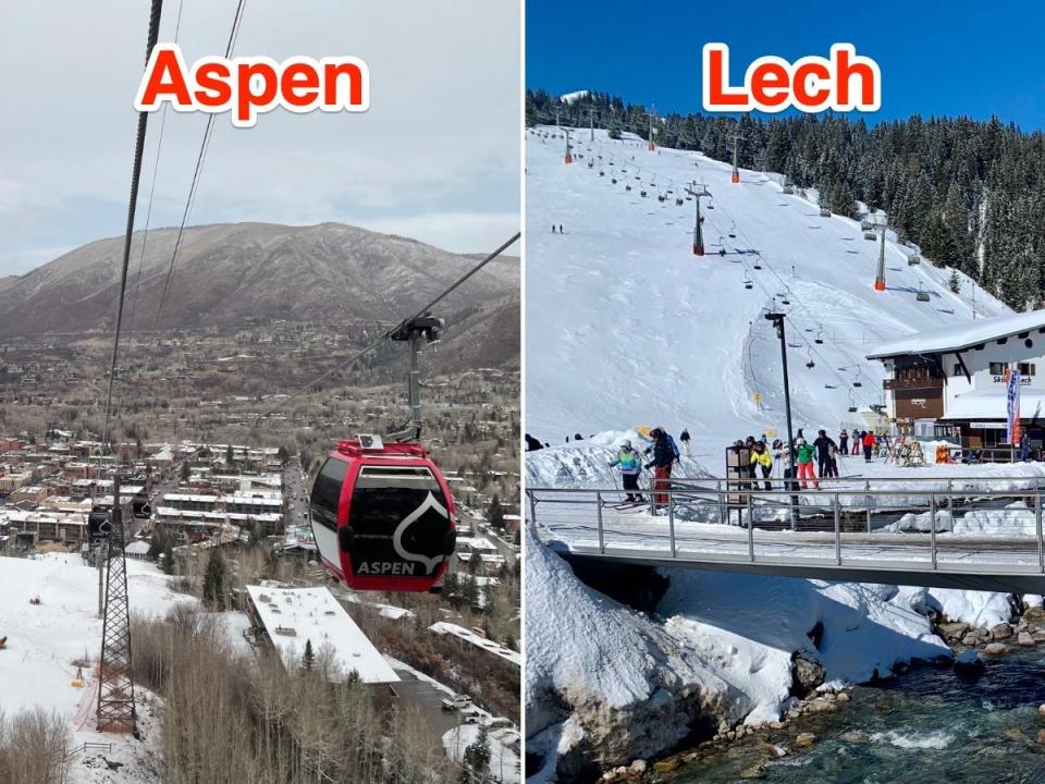 Lift tickets in Aspen were pricier than in Lech.