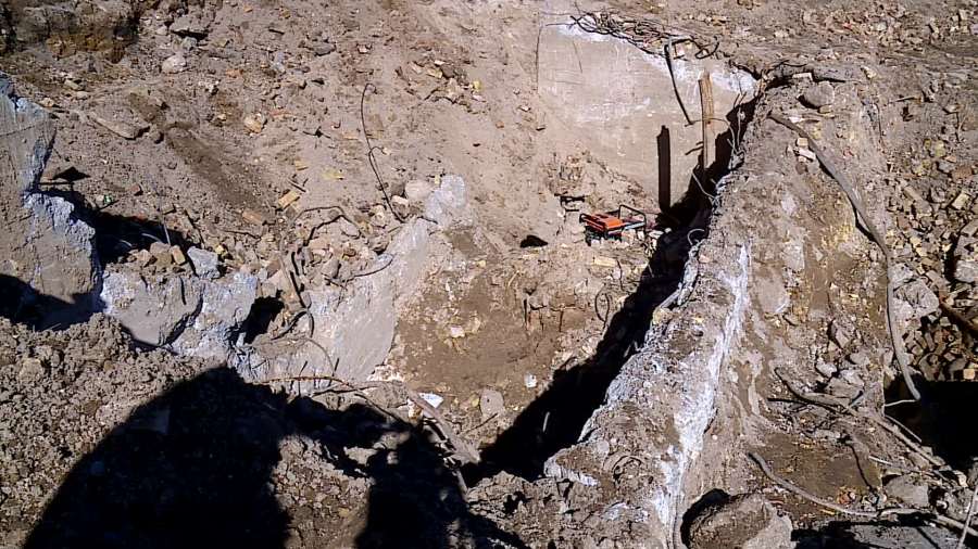 Construction along the Grand River to expand the Grand Rapids Public Museum unearthed what is left of the Voigt Mill. (Feb. 29, 2024)