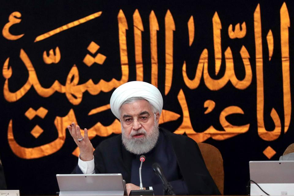 Iran's President Hassan Rouhani speaks during a cabinet meeting in Tehran, on Sept. 4, 2019