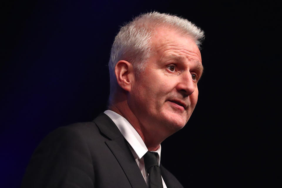 Andrew Gaze, pictured here during the 2020 Andrew Gaze MVP and Awards Night.