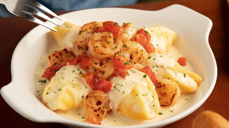 stuffed pasta shells with shrimp