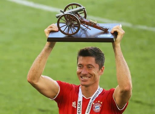 Robert Lewandowski將不會與拜仁續約。法新社