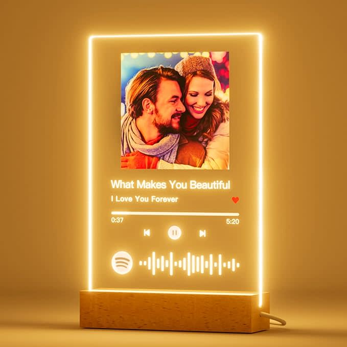 light up plaque with photo and song