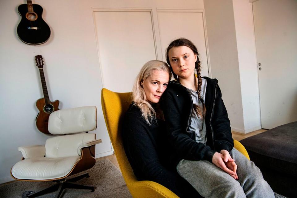 Malena Ernman with daughter Greta Thunberg | MALIN HOELSTAD/SVD/TT/TT NEWS AGENCY/AFP via Getty