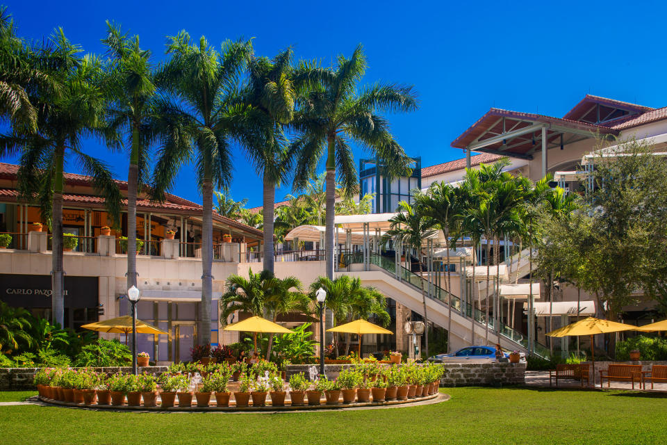 The Shops at Merrick Park, an upscale, open-air center in Coral Gables, Fla., owned by Brookfield.