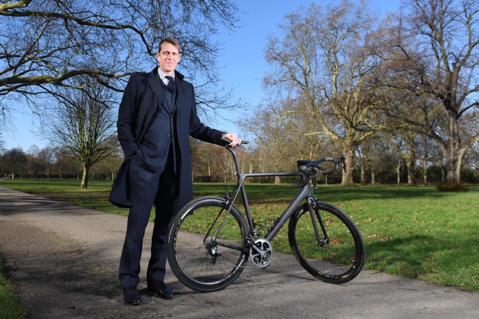 Wheels on fire: Ben Elliot will cycle 400 miles for the Felix Project charity: Daniel Hambury/@stellapicsltd