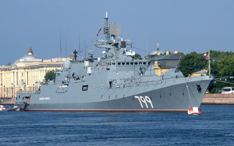 The Russian frigate 'Admiral Makarov