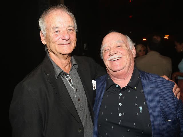 <p>Bruce Glikas/FilmMagic</p> Bill Murray and brother Brian Doyle Murray pose backstage at The August Wilson Theatre on August 8, 2017 in New York City.