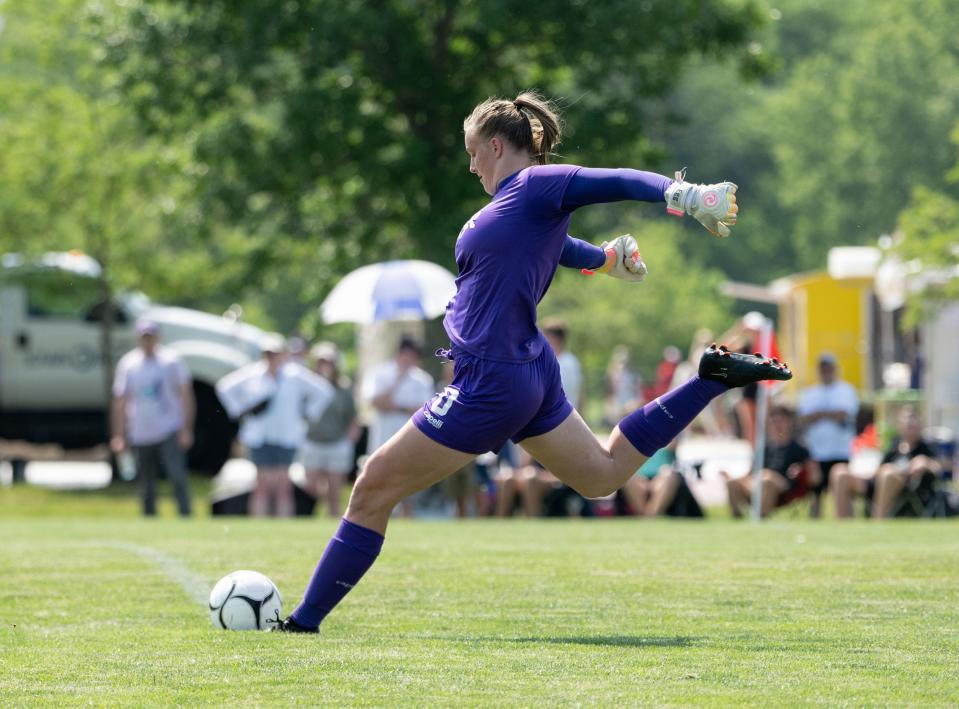 Katelyn Eggena of Waverly-Shell Rock has allowed just one goal on the season as of May 1.