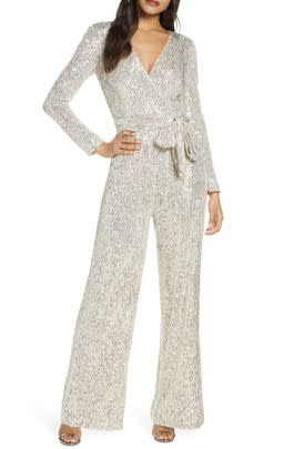 A sparkly sequin jumpsuit if you want to be THE center of attention