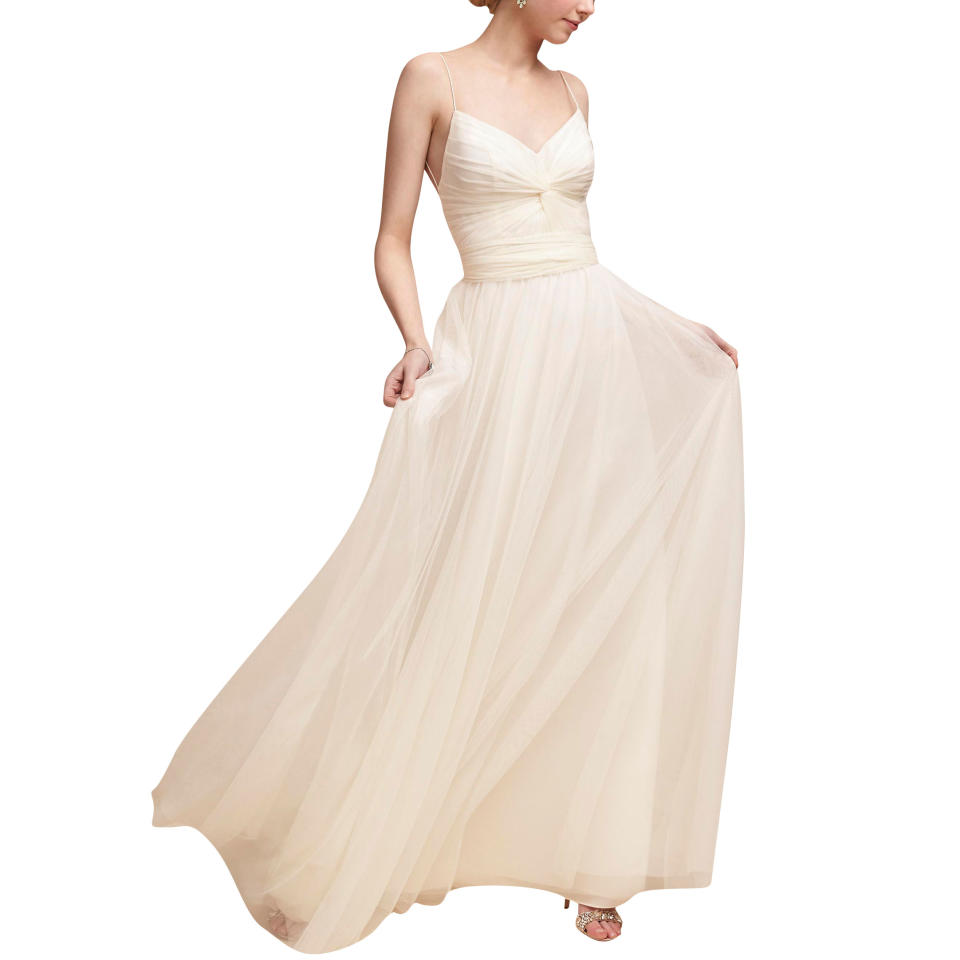 Watters Sweetheart Cut Tulle Dress