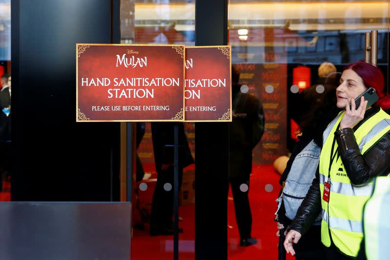 European premiere for the film "Mulan" in London