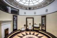 <p>The interior of the historic public toilet at the Gorky Central Park of Culture and Leisure in Moscow. (Photo: Mladen Antonov/AFP/Getty Images) </p>
