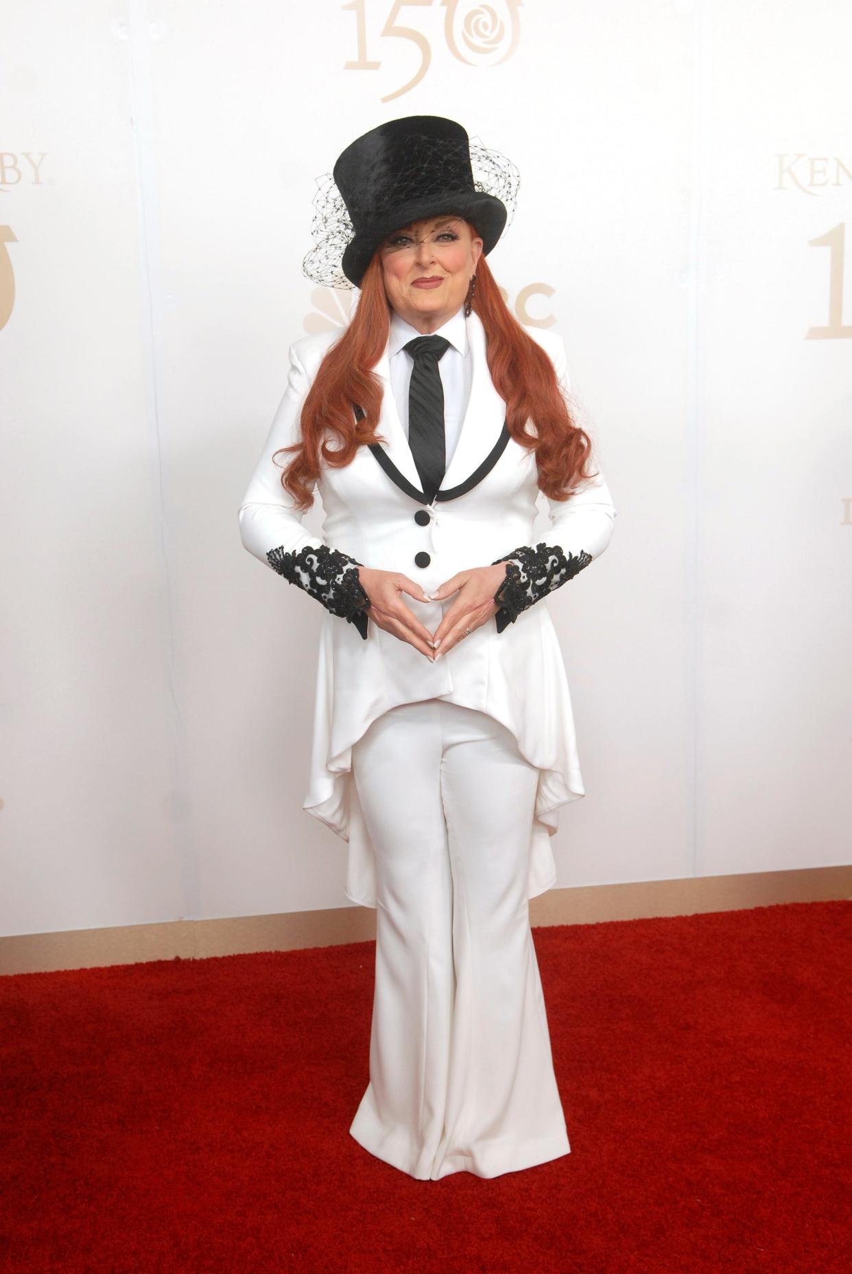 Singer Wynonna Judd poses on the 150th Kentucky Derby red carpet Saturday. May 04, 2024