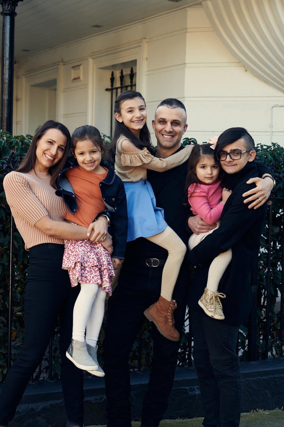 Billi Christofi and her family. Image: Supplied
